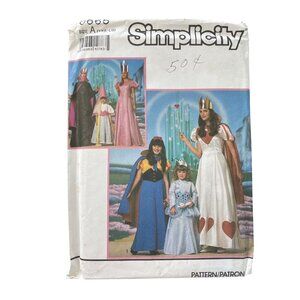 Simplicity 0665 Pattern Size XXS-L Princess Snow White Cinderella Costume UNCUT